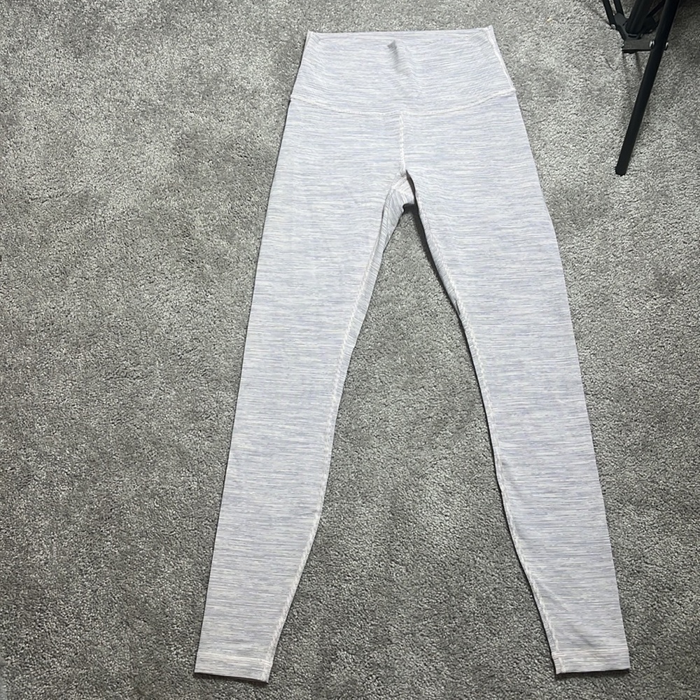 Lululemon leggings purple striped